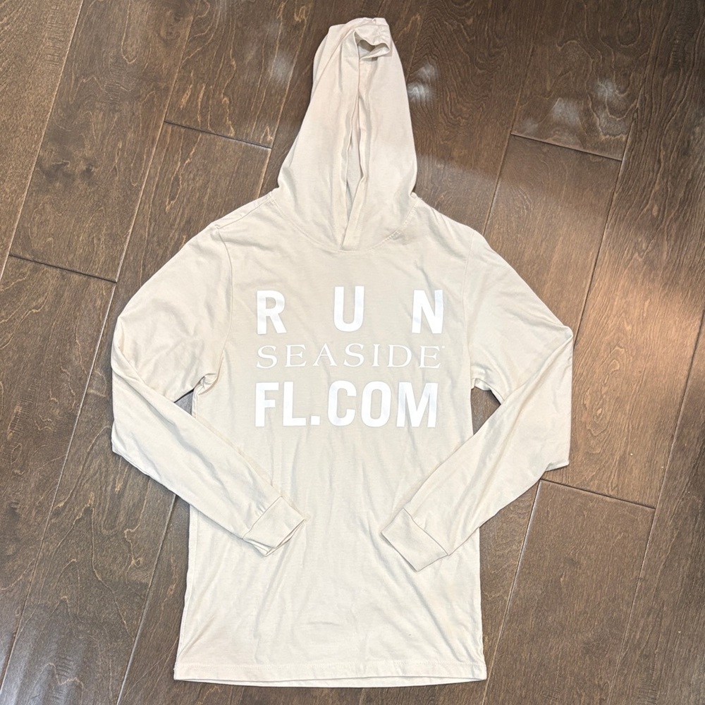 Seaside Race Beige Long Sleeve Hoodie
